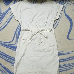 Anthropologie HD white pocket dress